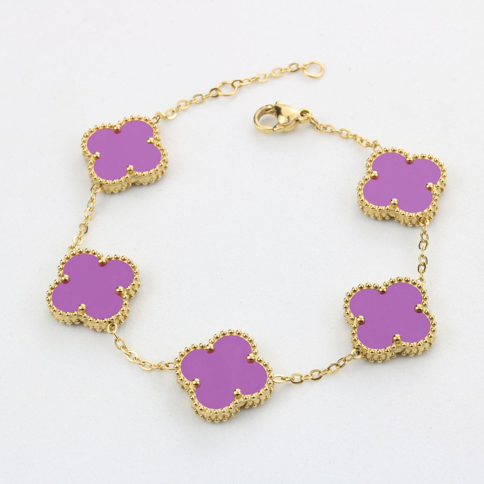 Marie-Louise – Exklusives goldenes Kleeblatt-Armband