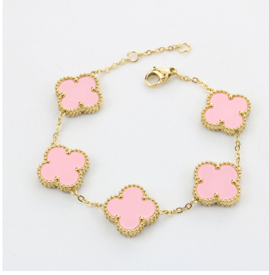 Marie-Louise – Exklusives goldenes Kleeblatt-Armband