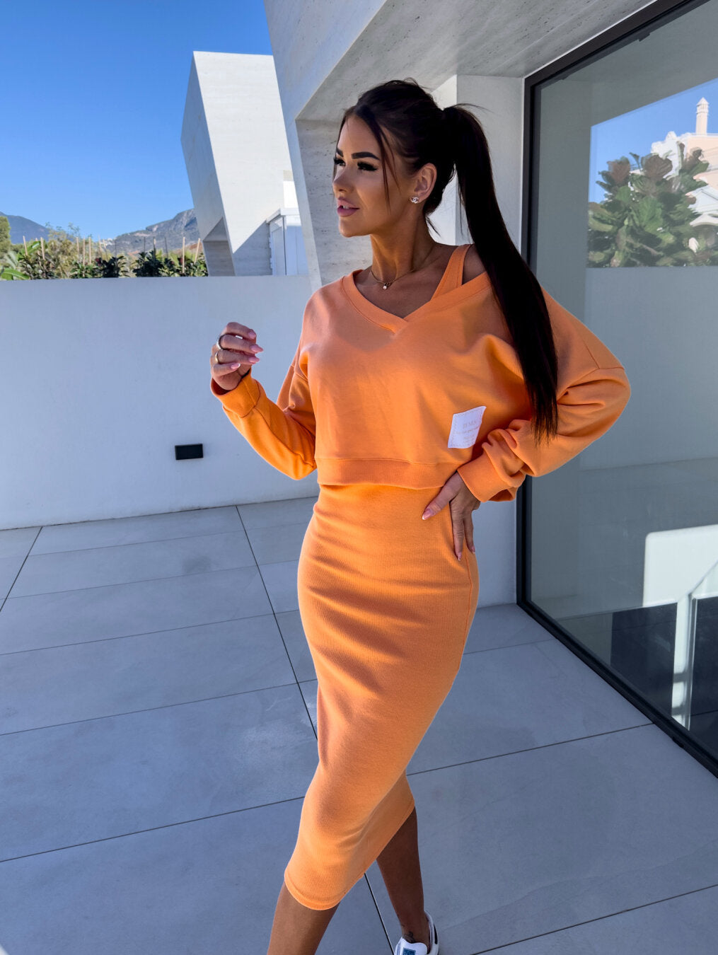 Sophie™ – Lässiges Sweatshirt-Kleider-Set