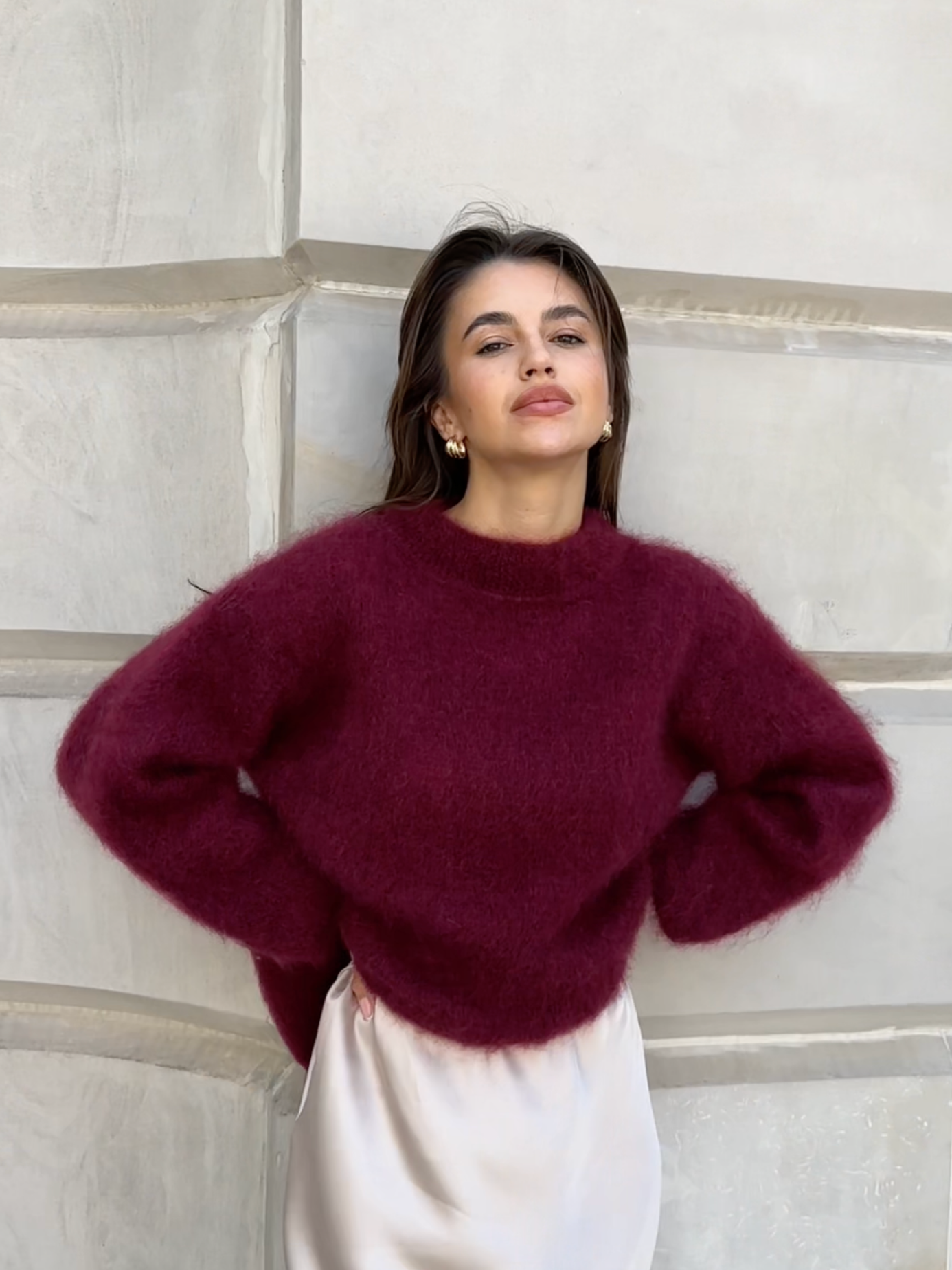 Tessa – Trendiger Rollkragenpullover mit halbem Rollkragen