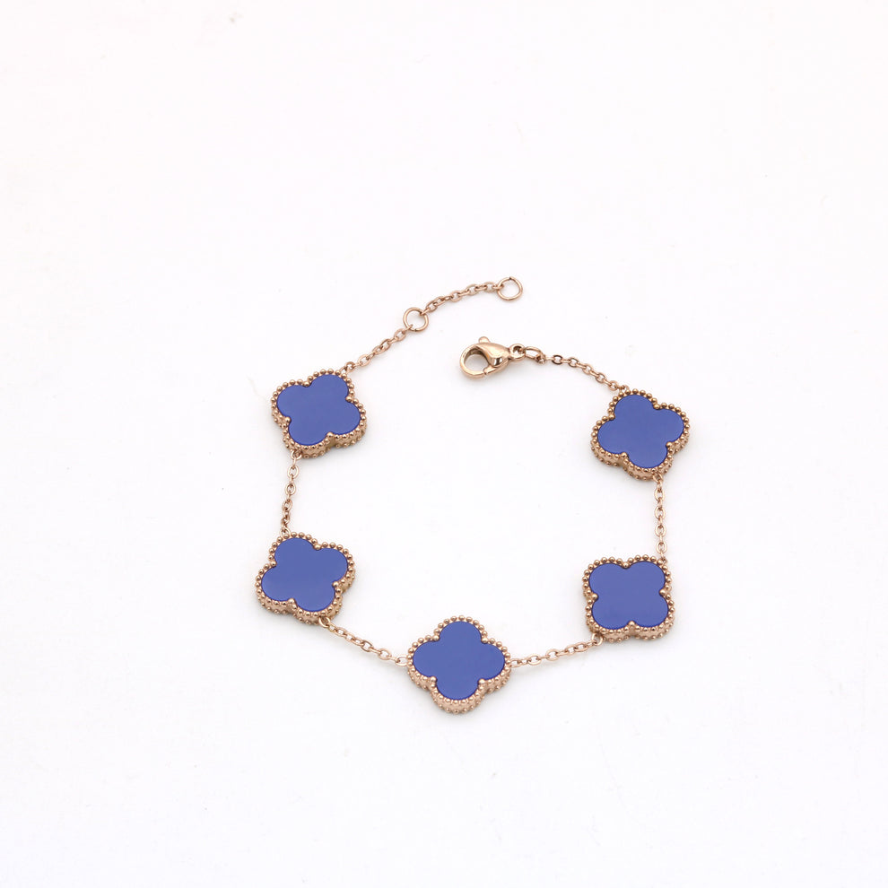 Marie-Louise – Exklusives goldenes Kleeblatt-Armband