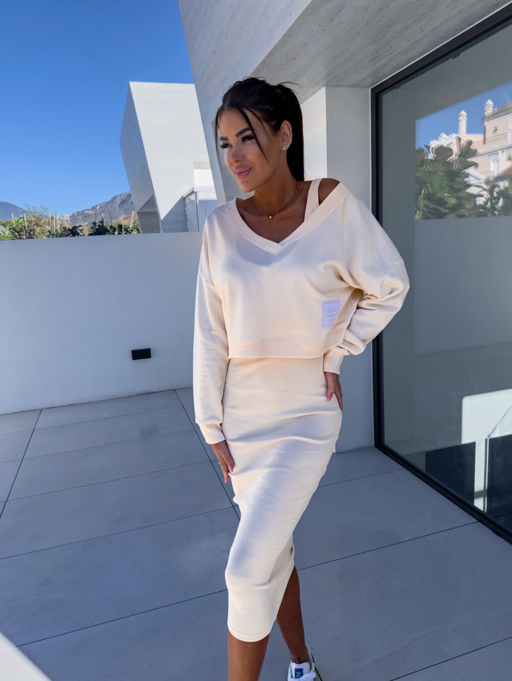 Sophie™ – Lässiges Sweatshirt-Kleider-Set