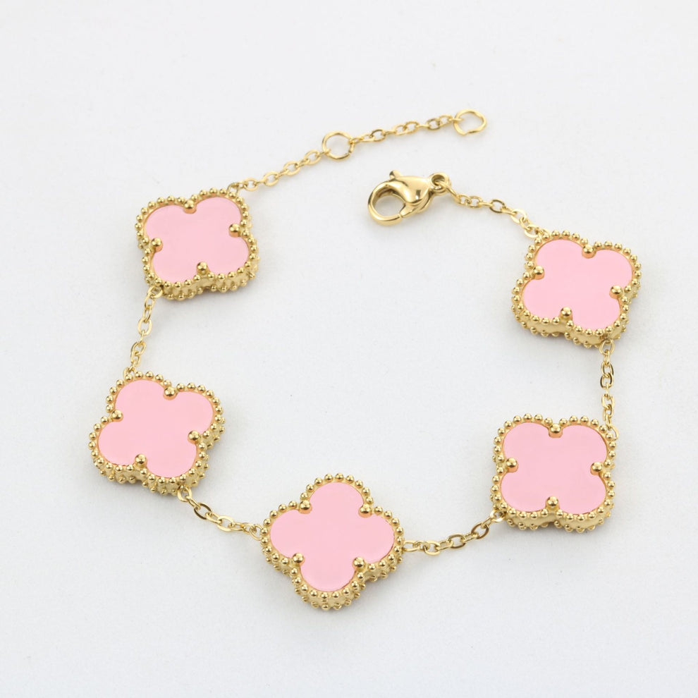 Marie-Louise – Exklusives goldenes Kleeblatt-Armband