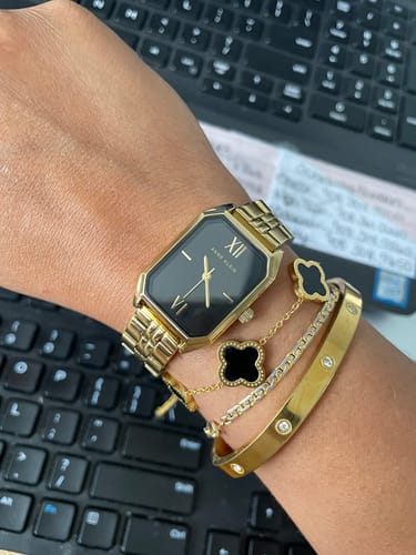 Marie-Louise -  Exlusieve Gouden Klaver Armband